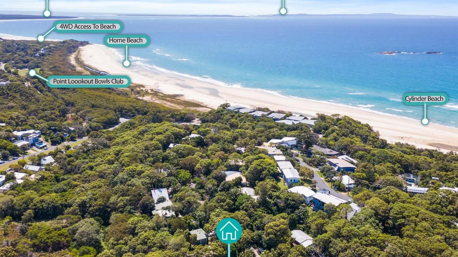 Holiday home Whispering Trees By Discover Stradbroke Point Lookout